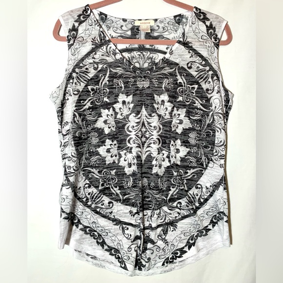 Sundance V-Neck Floral Boho Tank top size Large - Picture 2 of 9